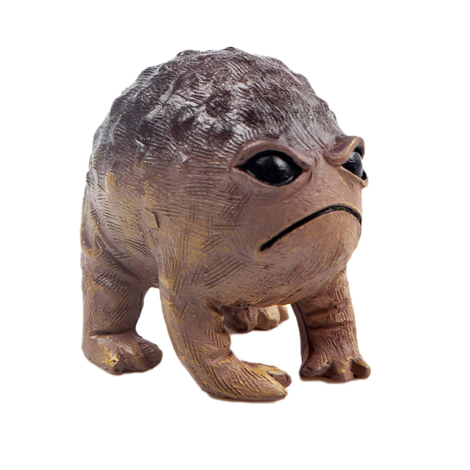 Weird Queer Grumpy Frog Toad Statue Ugly Angry Outdoor Garden Yard Decor