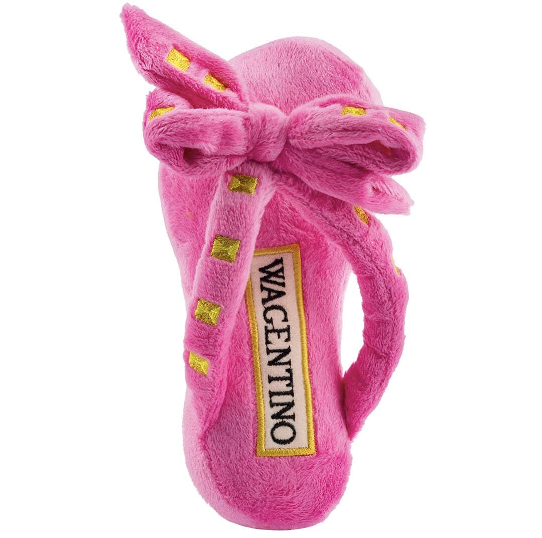 Designer dog toys |Wagentino Sandal dog Squeaker Toy