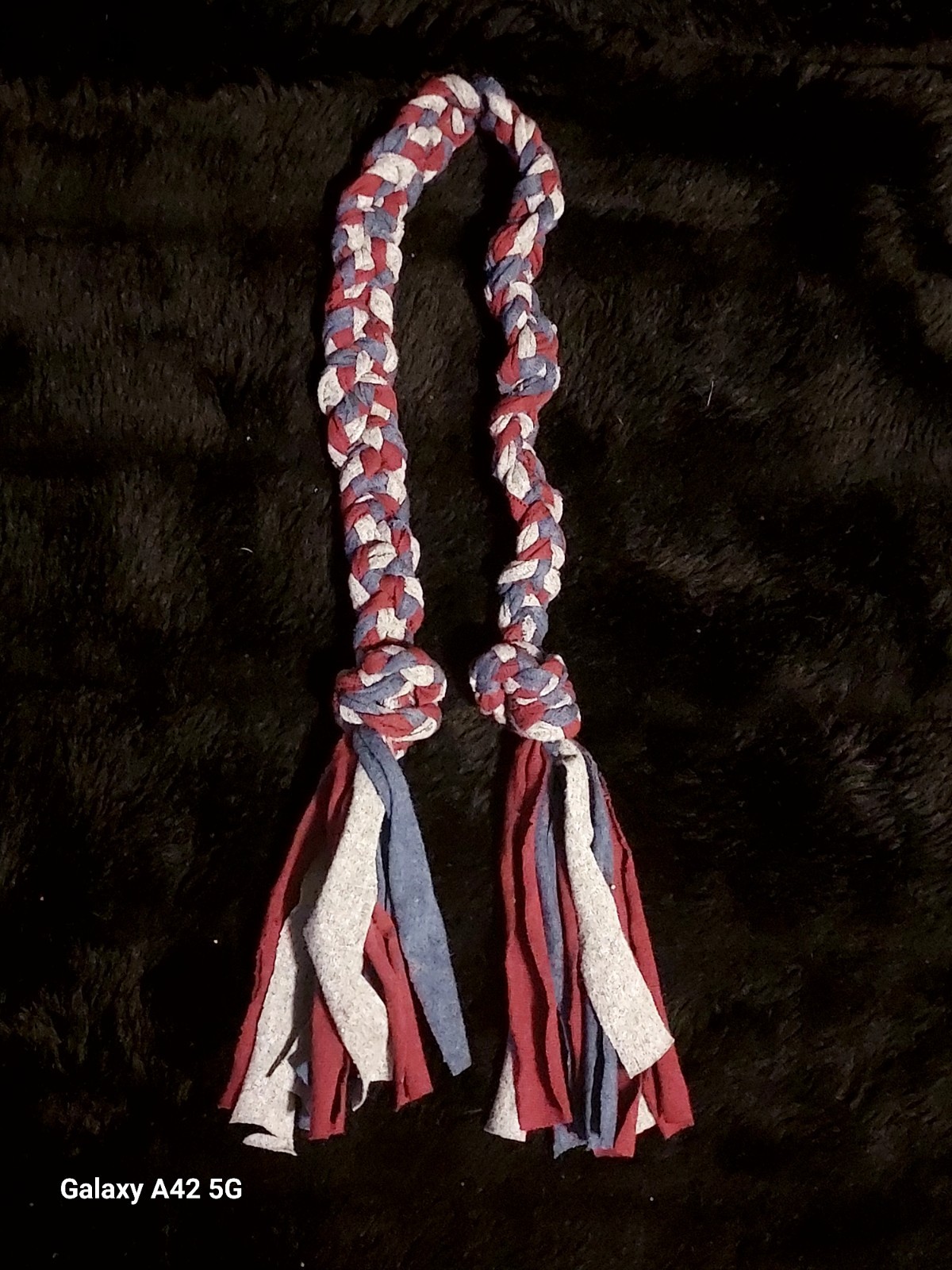 Dog Toy/Tuggie Braided Upcycled T-Shirts Many Color Combos And different Lengths