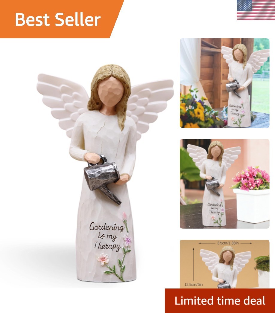 Inspirational Angel Sculpture - Heartfelt Gardening Gift for Women & Sisters