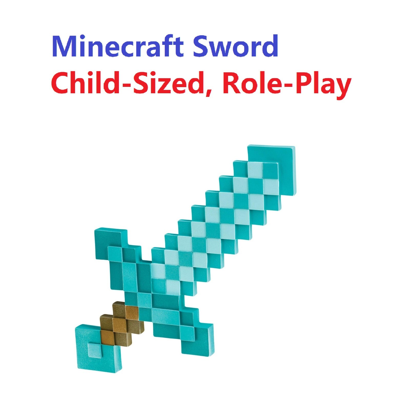 Minecraft Diamond Sword Toy Role-Play Accessory Collection Child-Sized