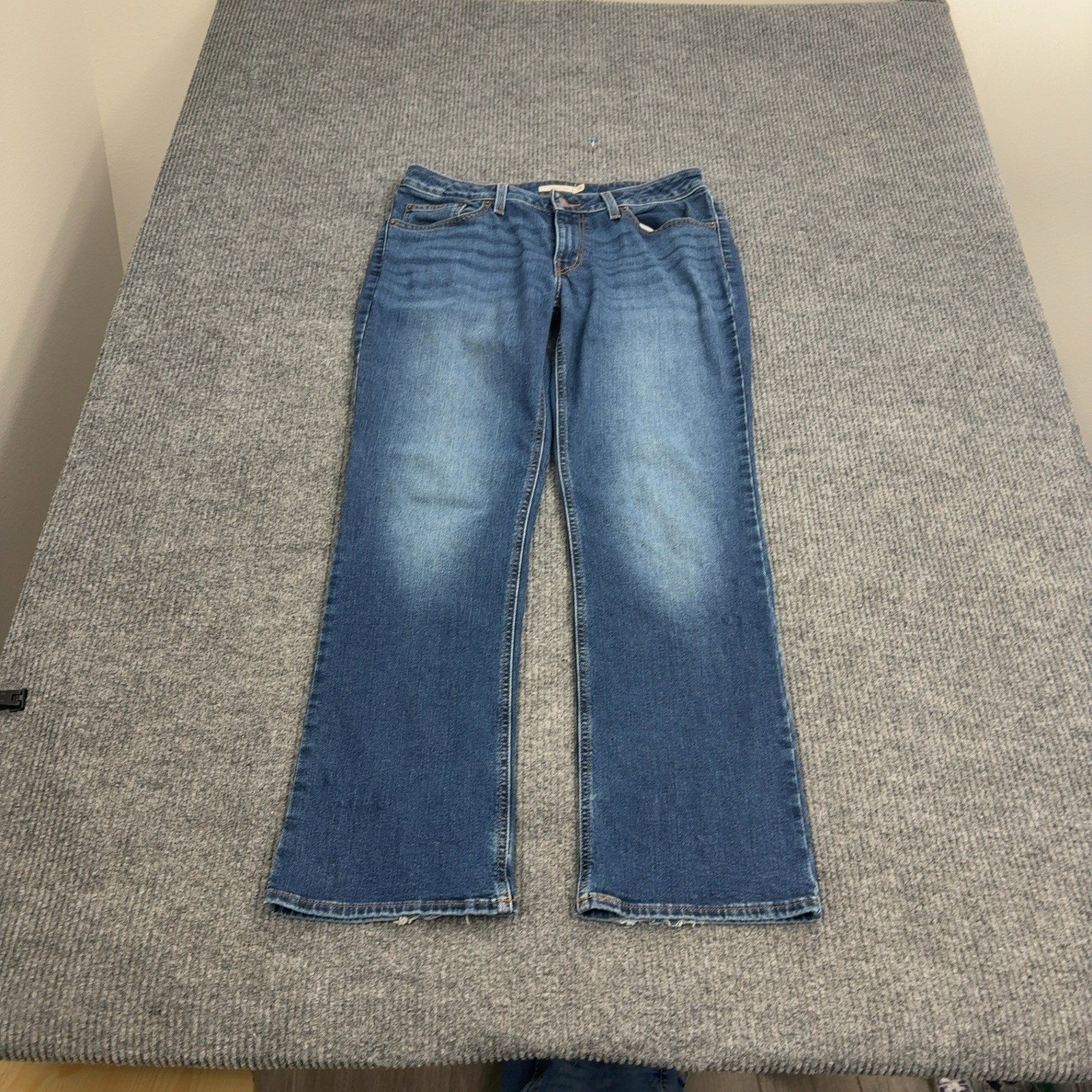 Levis Jeans Womens 30 Blue Cotton Superlow Bootcut Low Rise Casual Style