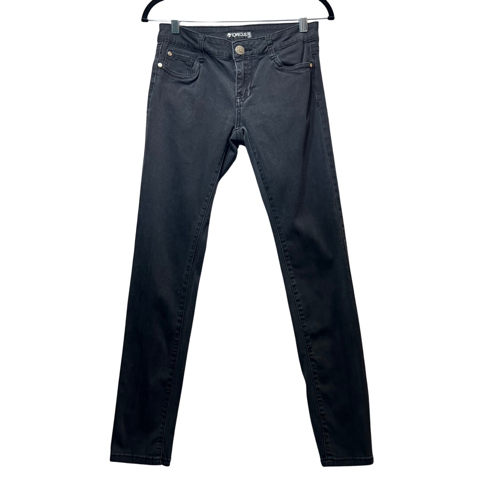 Love Culture Black Skinny Jeans Denim Pants Low Rise Casual Style Size 5