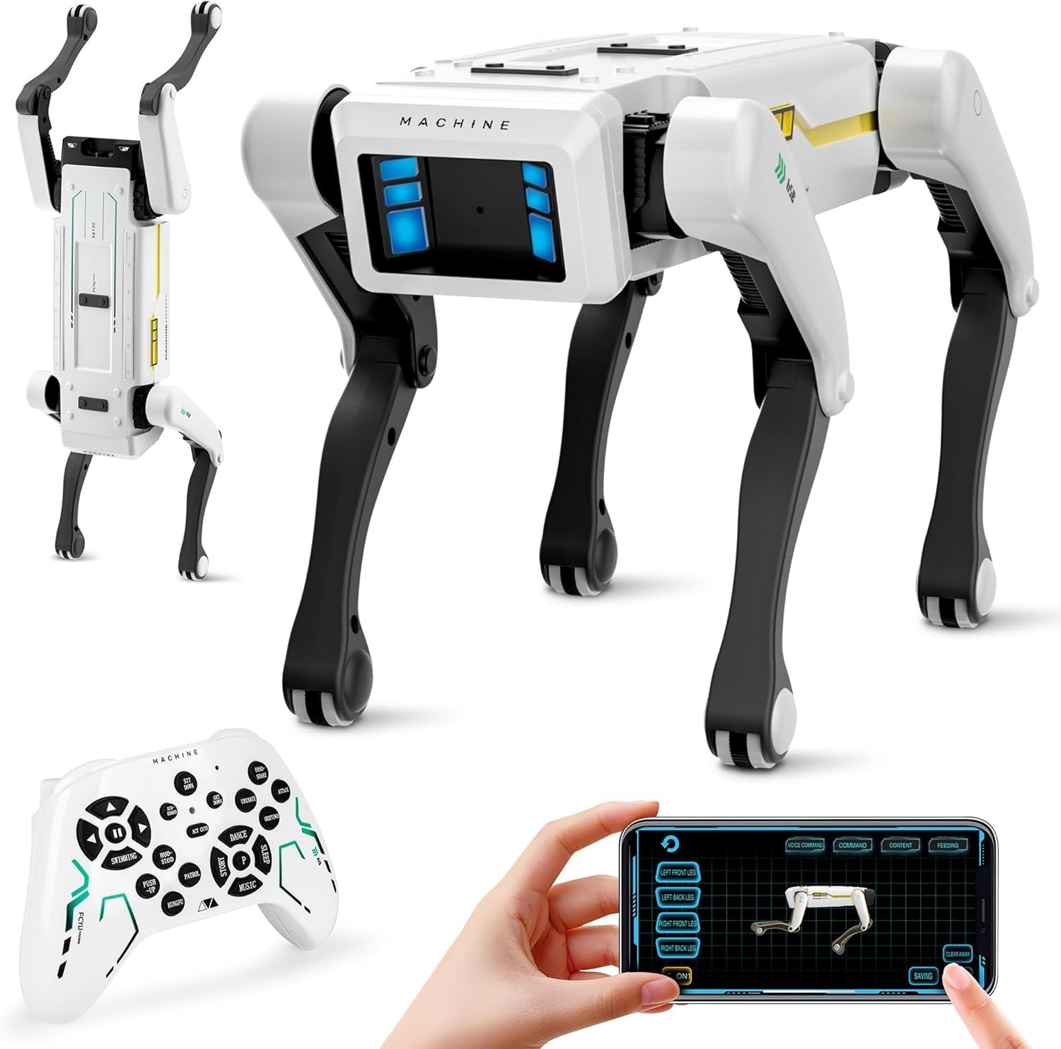 Smart Robot Dog - Interactive STEM Pet with Voice Control - 30+ Actions