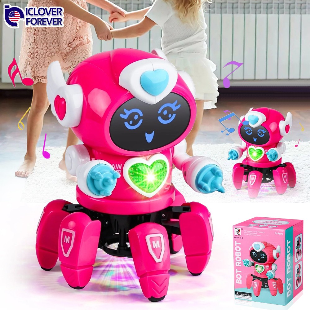 Smart Electronic Walking Dancing Robot Toys w/ Lights & Music Kids Birthday Gift
