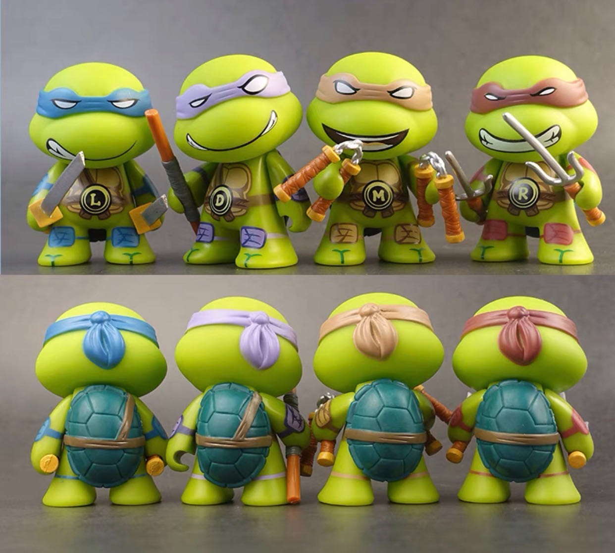 4 Pieces Cute Ninja Turtles figures Cake Toppers Decor