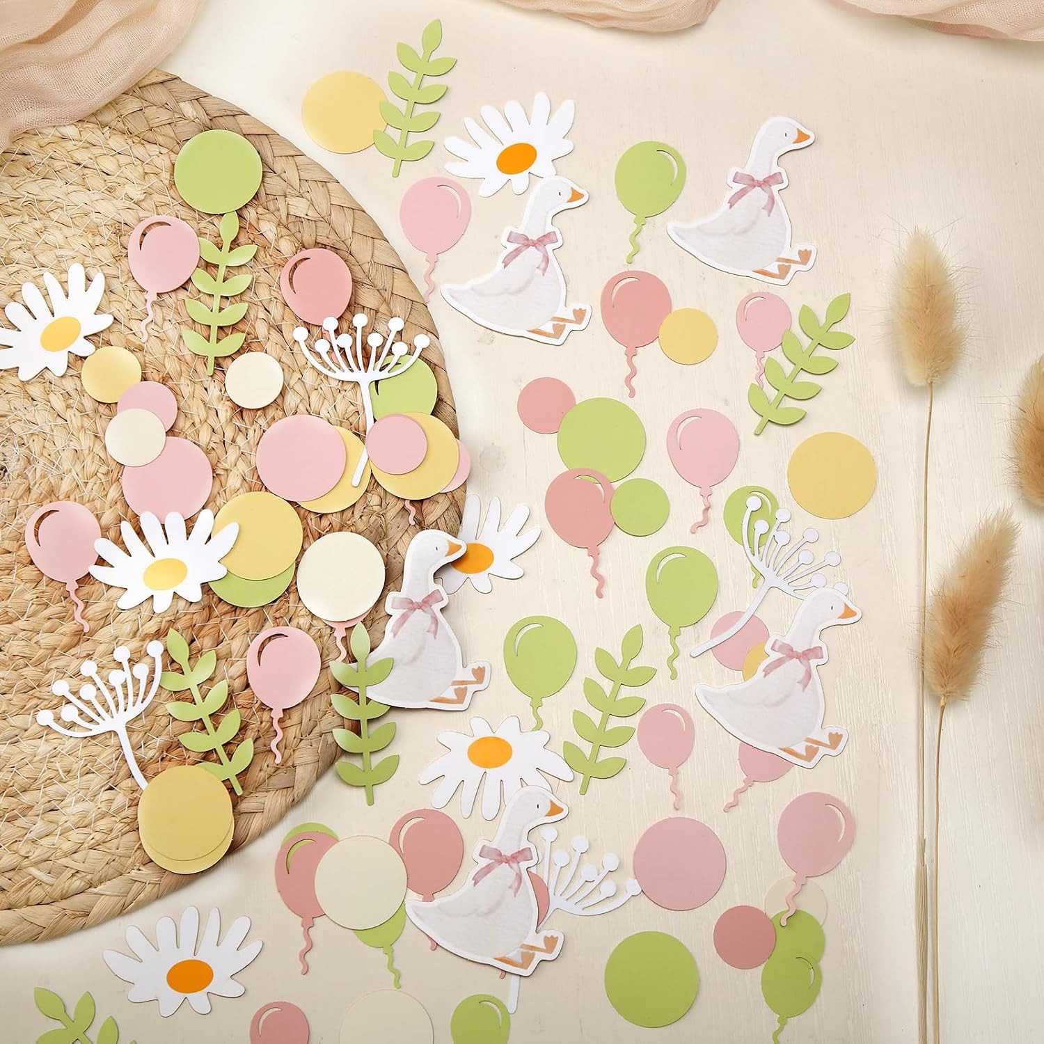 Set of 200 Pcs Silly Goose Confetti Birthday Party Decorations DIY Supplies Sill