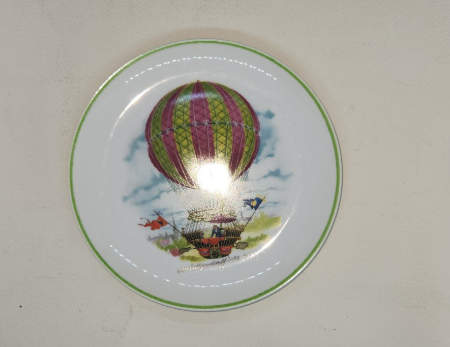 Hot Air Balloon Wall Art Plate Dessert Finger Food Von Luttgendorff 1786
