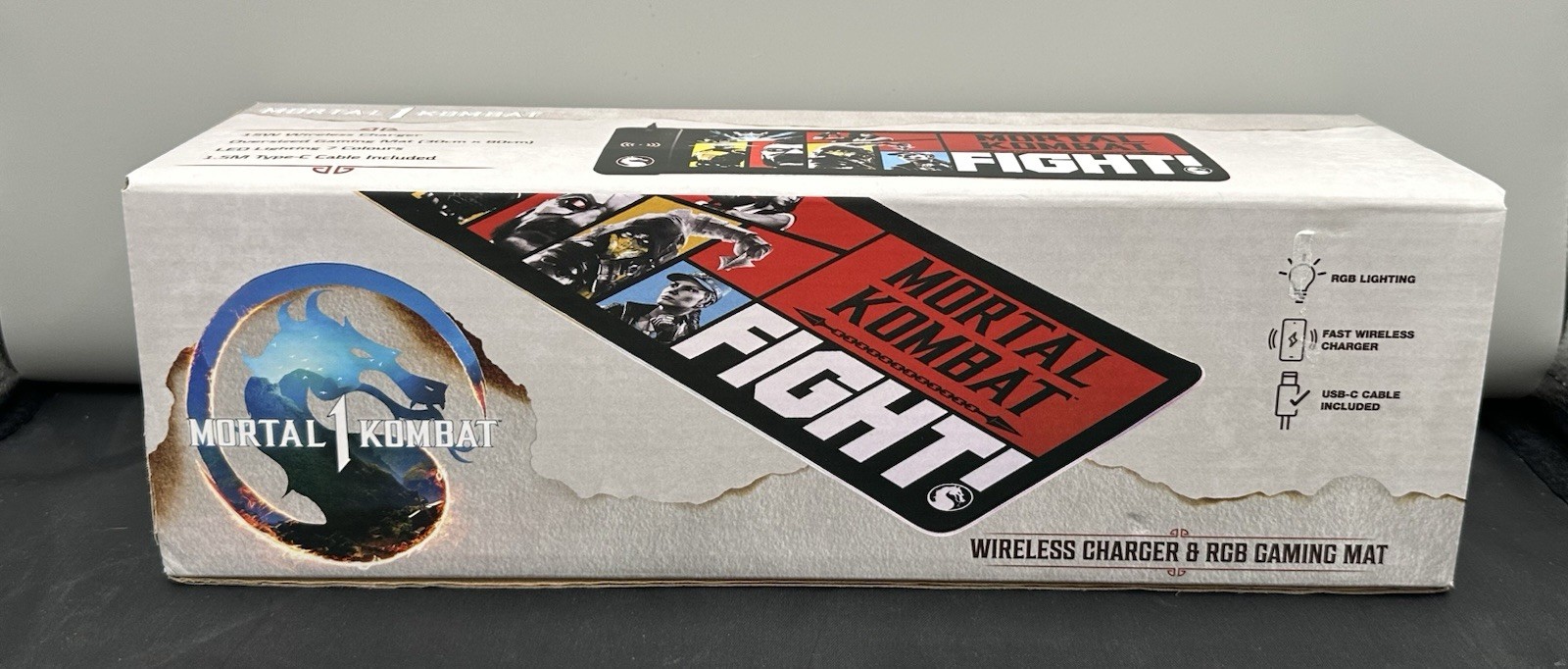 Mortal Kombat 1 Video Game Accessories Wireless Charger & RGB Gaming Mat