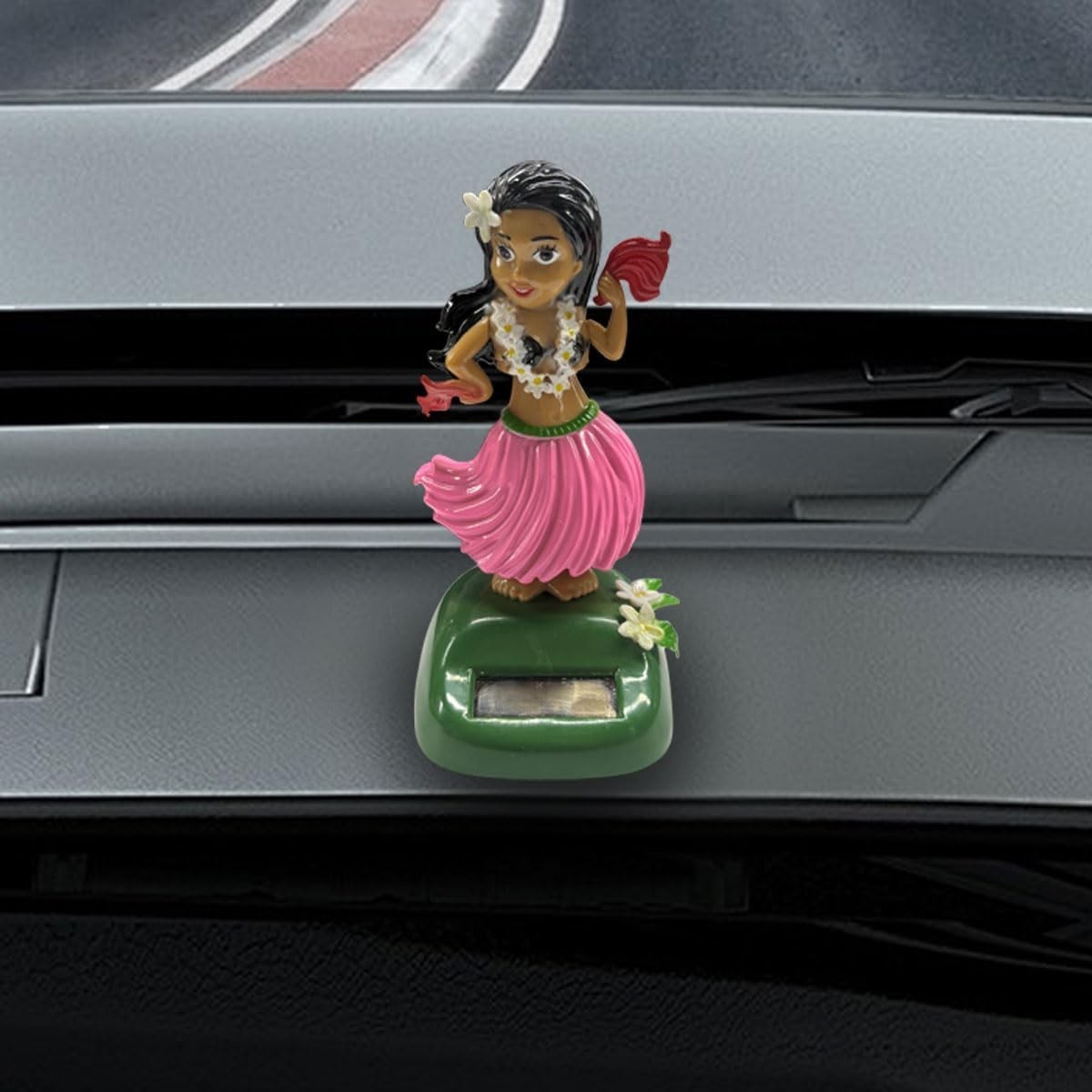 Solar Powered Hula Girl Dancing Car Dashboard Decorations, Cute Swing Hawaiian A