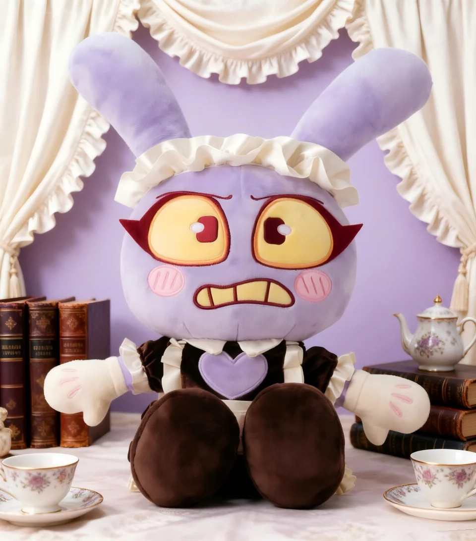 25cm New Maid Jax Plush Doll Soft Rabbit Toy Cute Stuffed Animal Kids Gift Decor