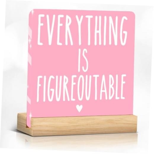 Pink Home Office Desk Decor Inspirational Farmhouse Acrylic Multicolor 1457
