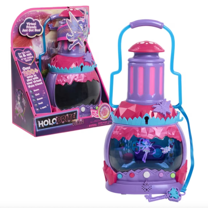 HOLOBRITE Pixie Lantern, Virtual Dancing and Interactive Games & 5" Pixie Doll