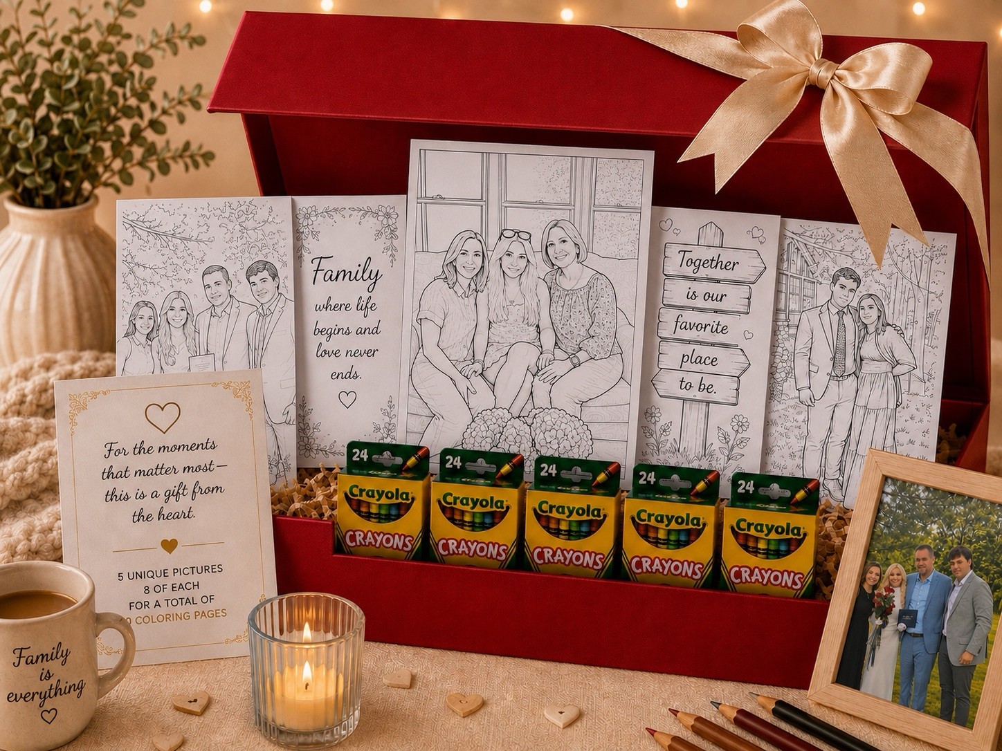 Custom Coloring Page from Your Photo | Personalized Gift for Kids & Adults