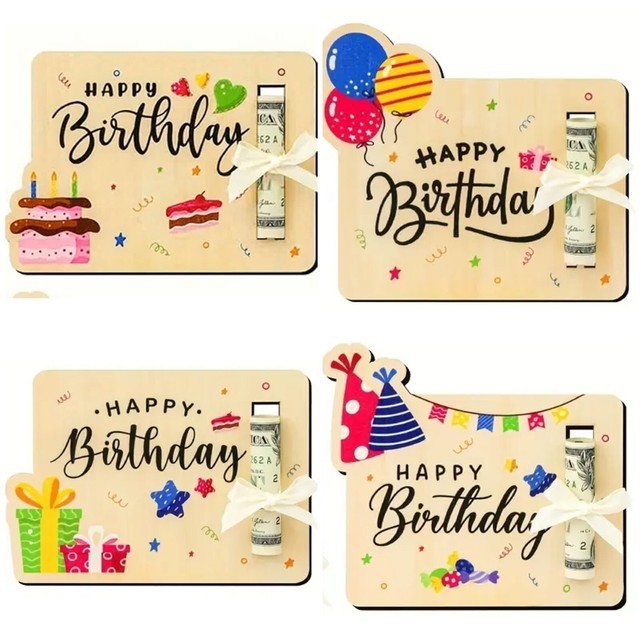 Personalized Birthday Cash Card Great Gift Personalized Message Added to Back