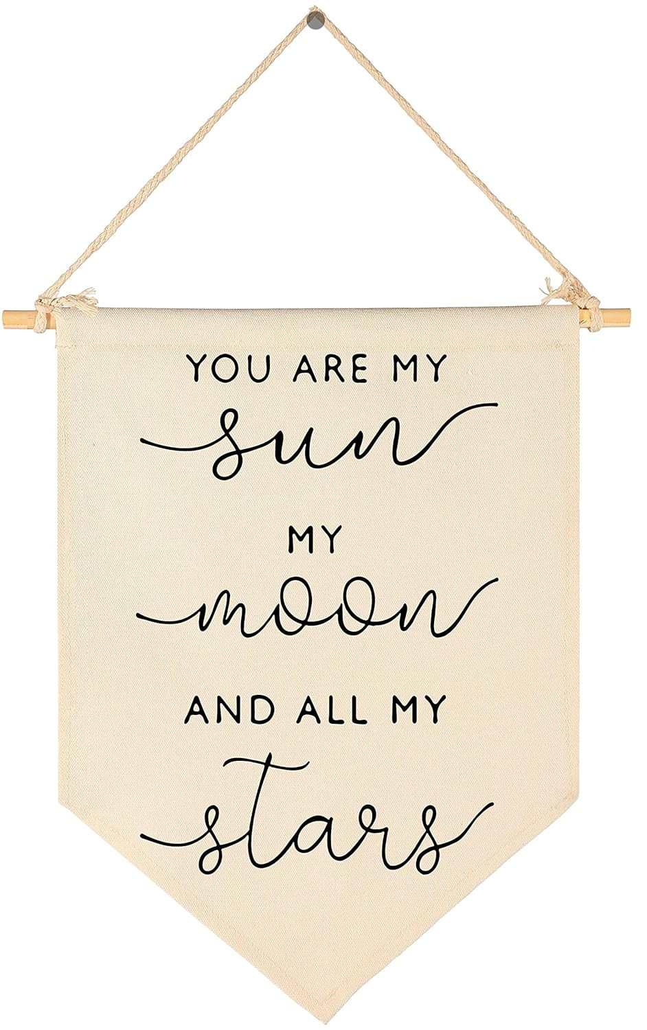 Nursery Wall Art-Nursery Bedroom Gift-My Sun My Moon and All of My Stars-Canvas