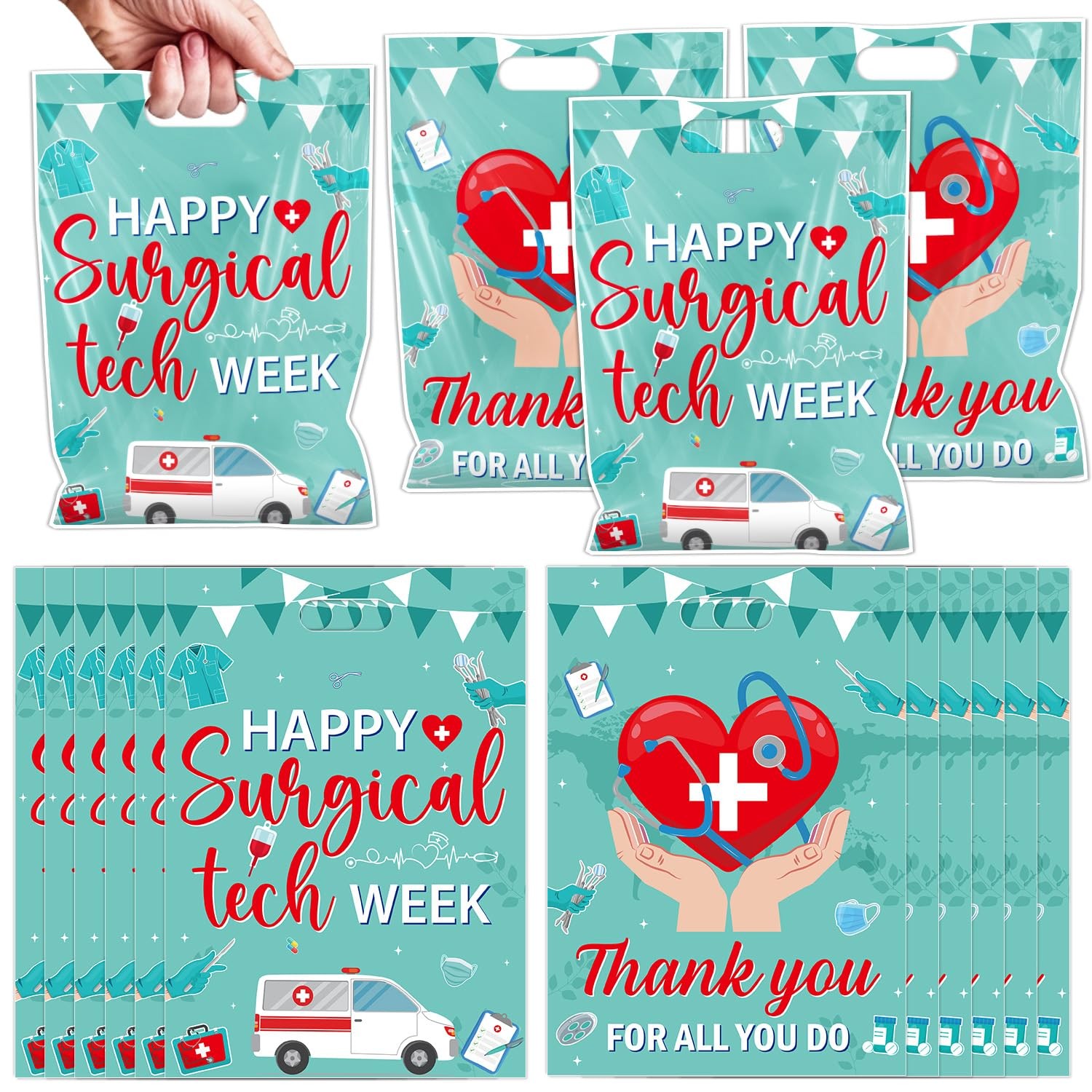 Falueqg Surgical Tech Week Favors Bags 50 Pcs
