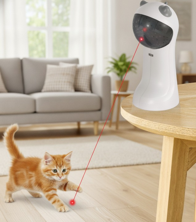 Automatic Cat Laser Toy Motion Activated USB Rechargeable Interactive Pet Toy