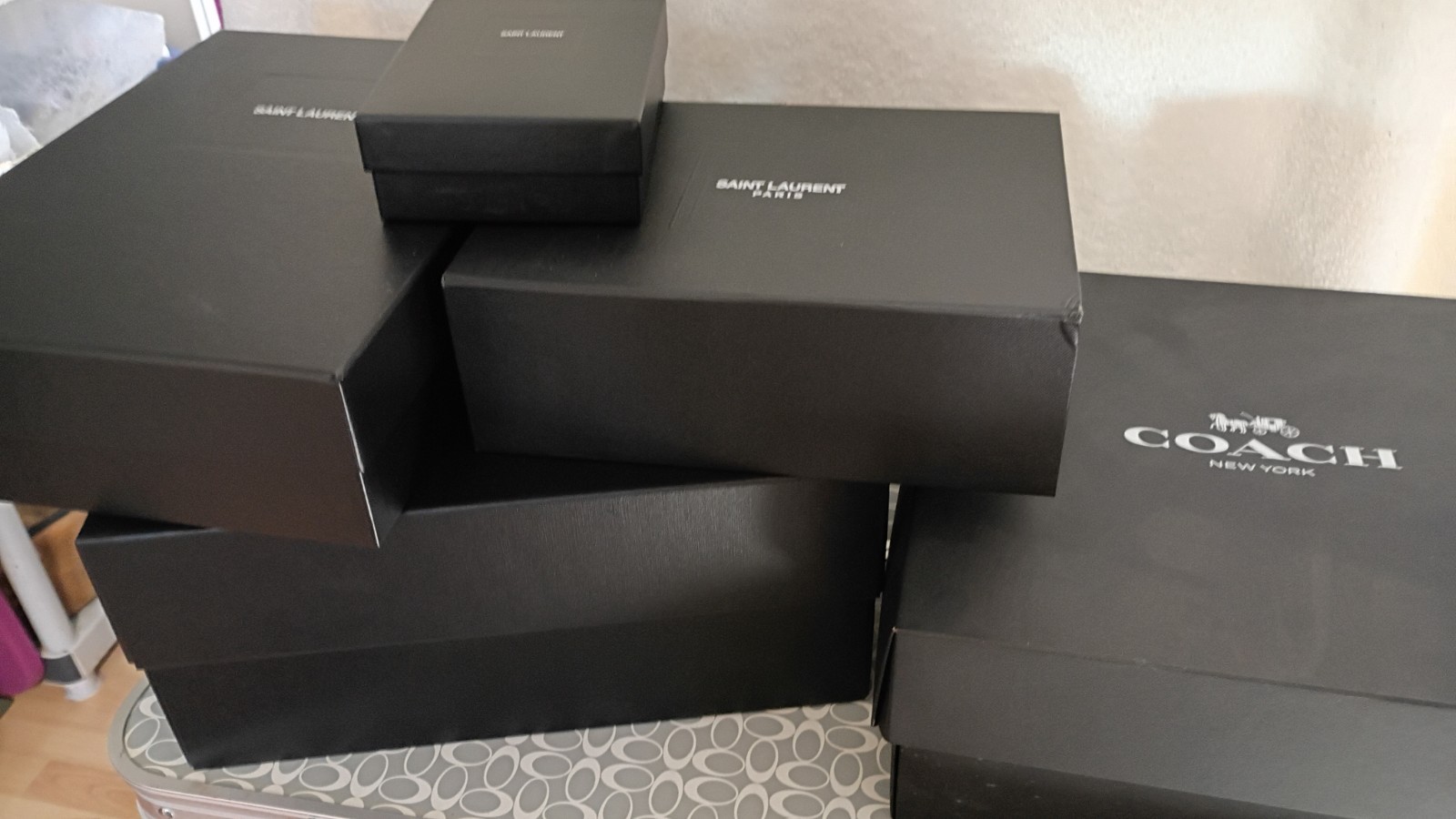 Lot Of Highend Luxury Designer Boxes, Dust Bags, Shopping Bags, And Accessory...