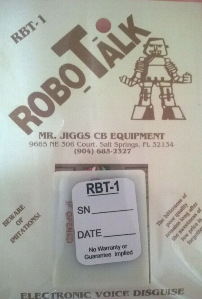 MR. JIGGS RBT-1 DEEP VOICE CHANGER ROBOTALK SPEECH CB NOISE TOY ROBOT MODULE
