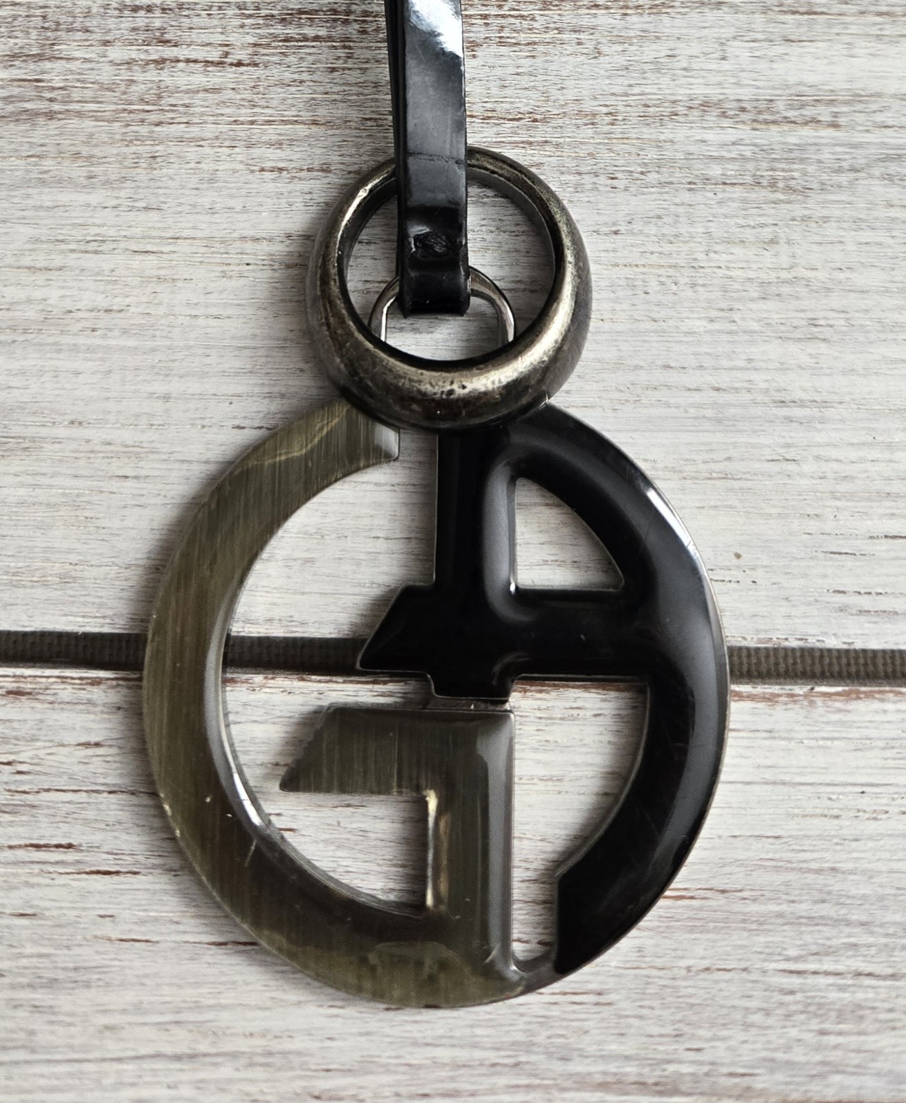 Authentic Giorgio Armani Luxury Mainline GA Monogram Bag Charm