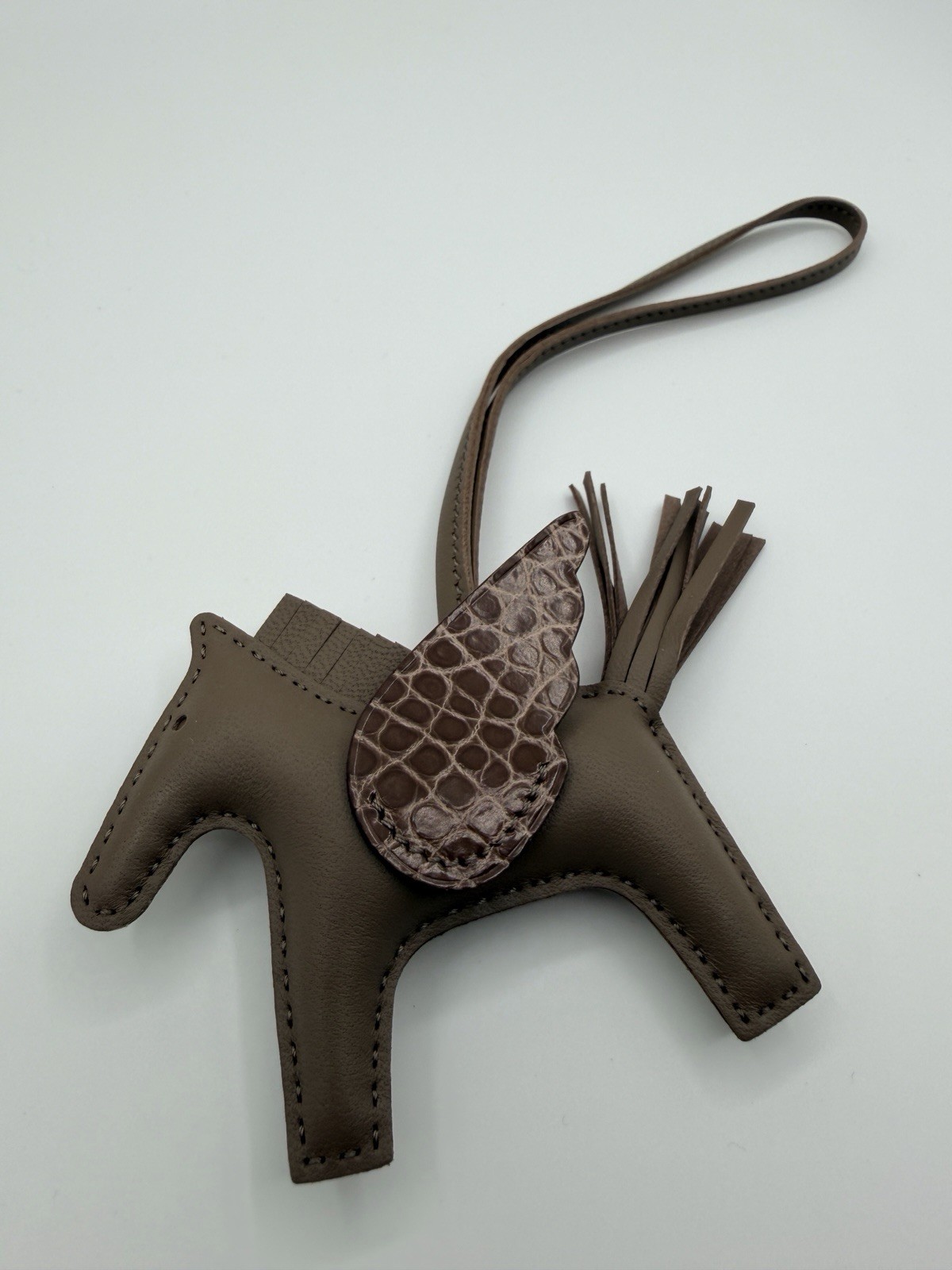 Hermes Pegasus Bag Charm PM Brown Luxury Bag Accessory Gift