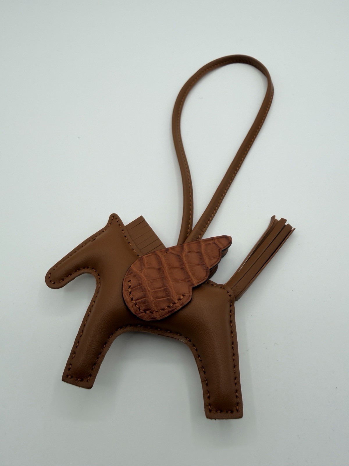 Hermes Rodeo Pegasus Bag Charm PM Brown Luxury Bag Accessory Gift Lightweight