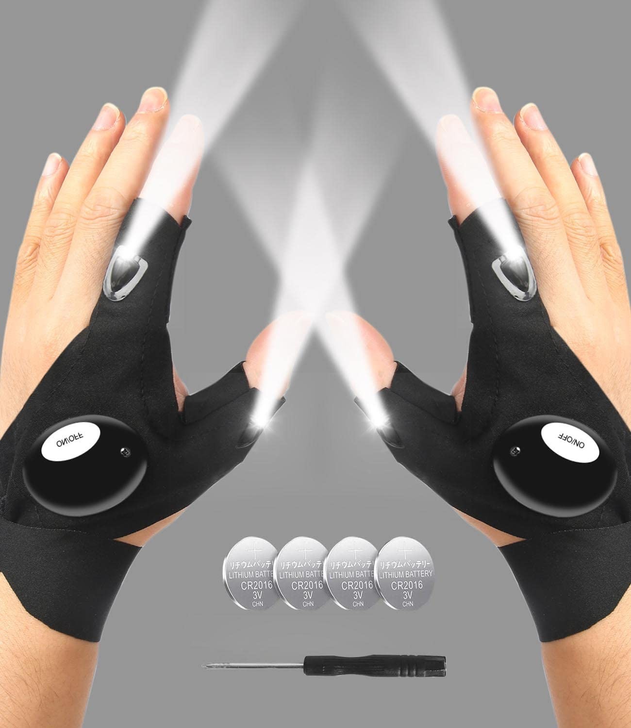 Hands Free Flashlight Gloves for Men Cool Gadget
