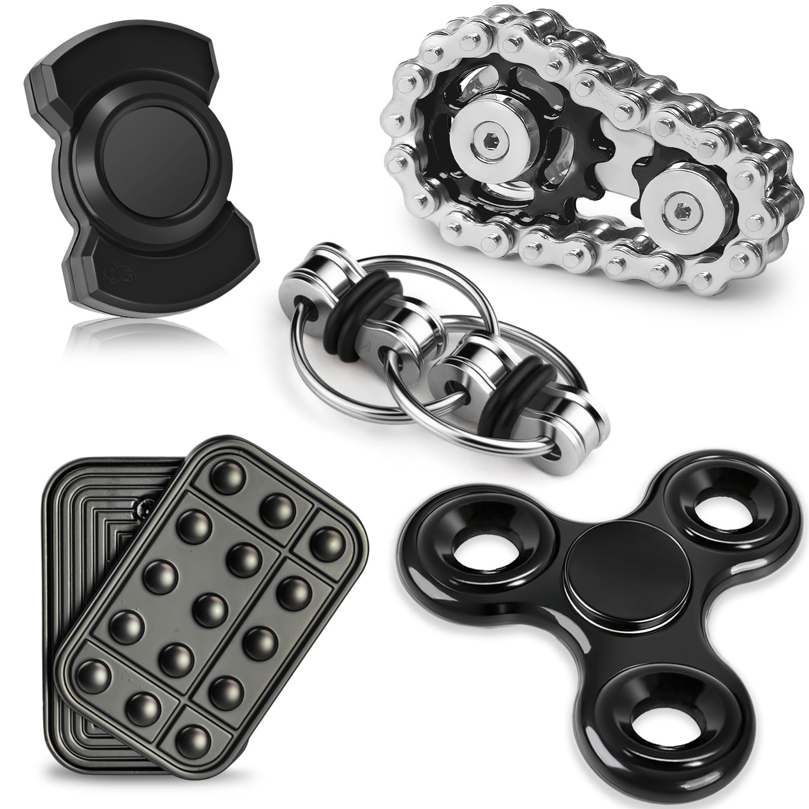 5 Pcs Teen Magnetic Fidget Slider Metal Cool Gadget