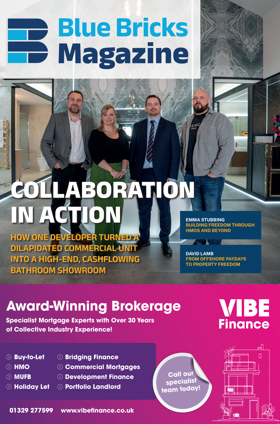 Cover of the latest edition of Blue Bricks Magazine