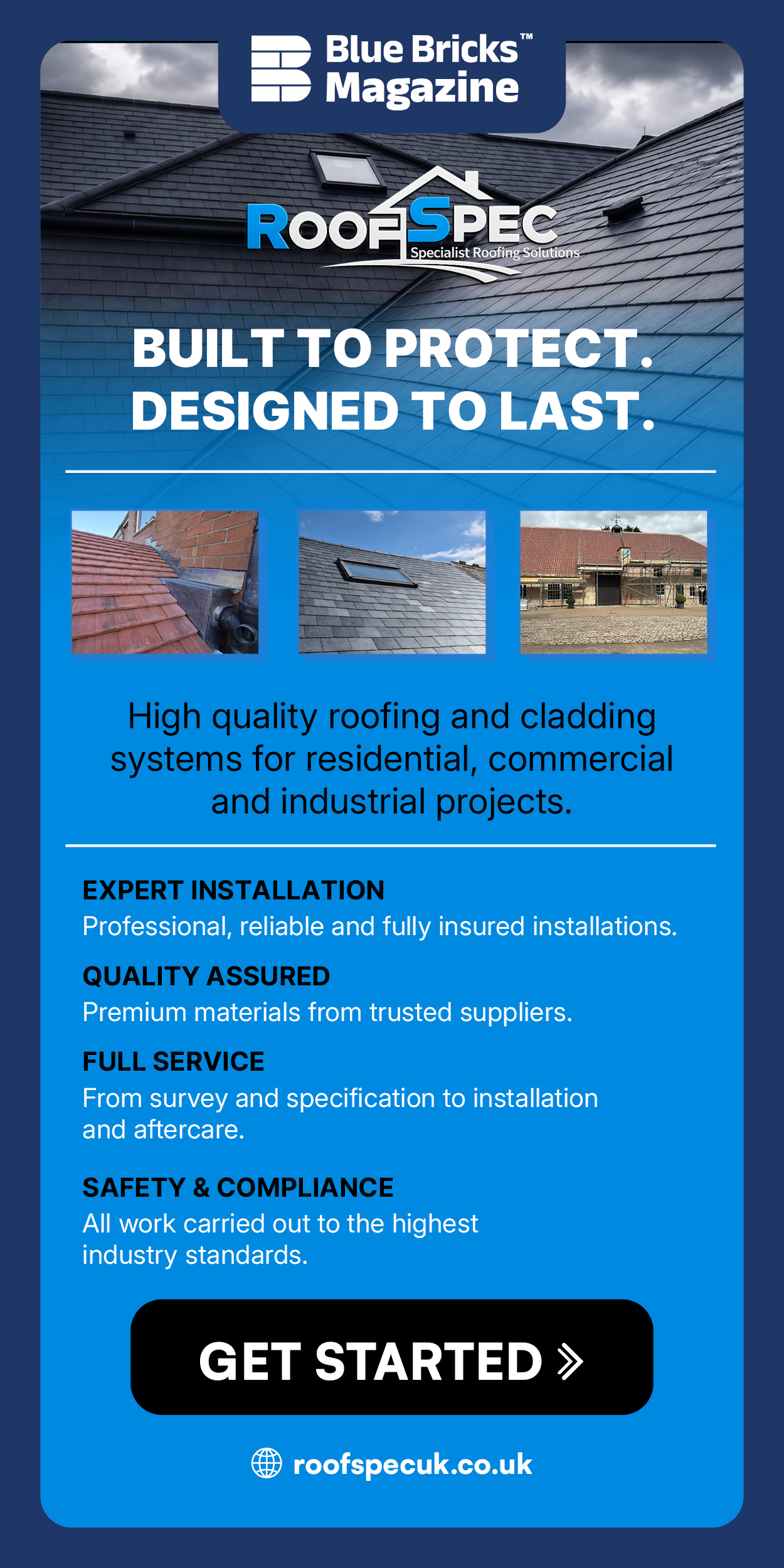 Advert for Roof Spec