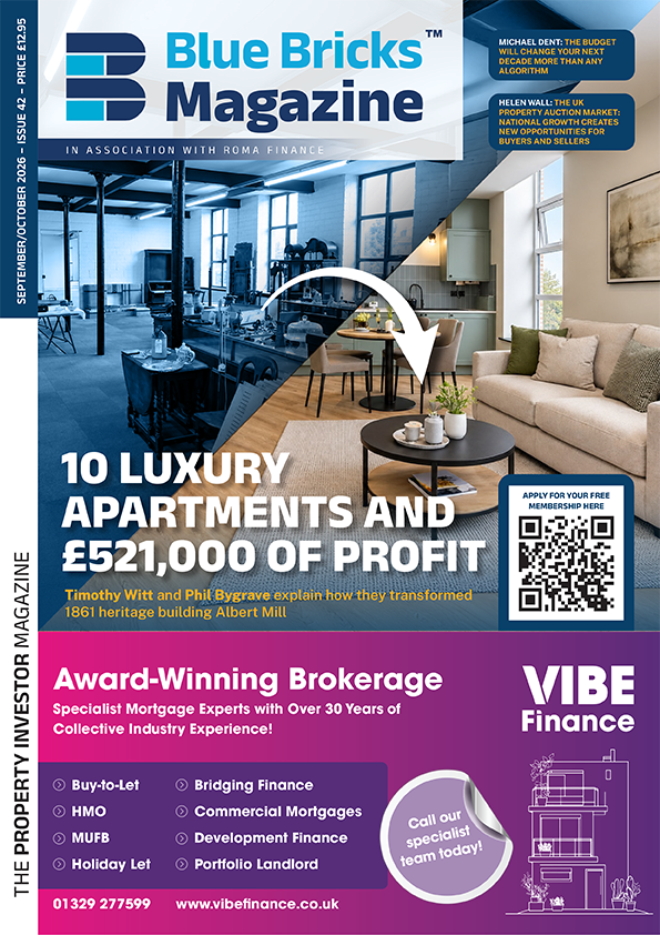 Cover of the latest edition of Blue Bricks Magazine