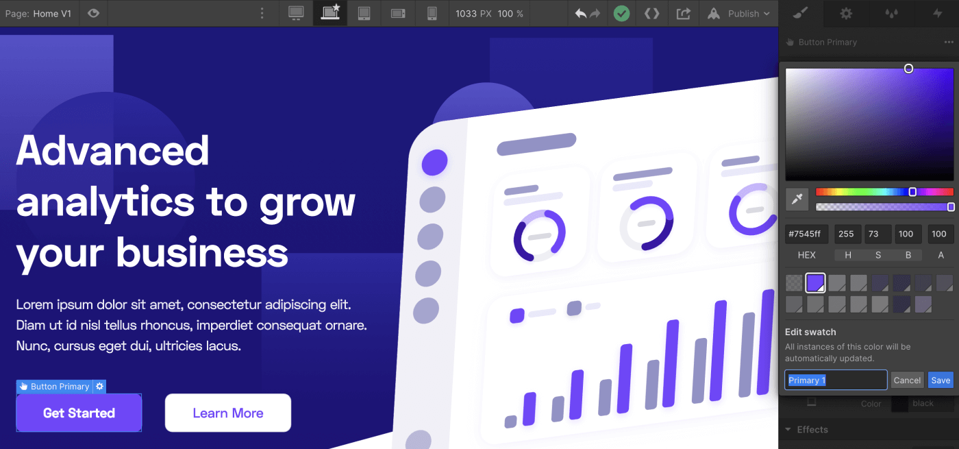 Colors - Tech Webflow Template