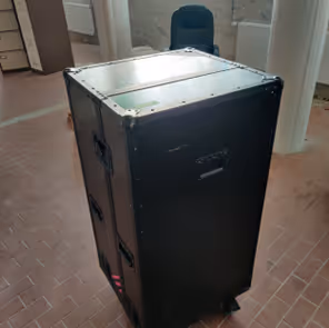 Høj flightcase sort