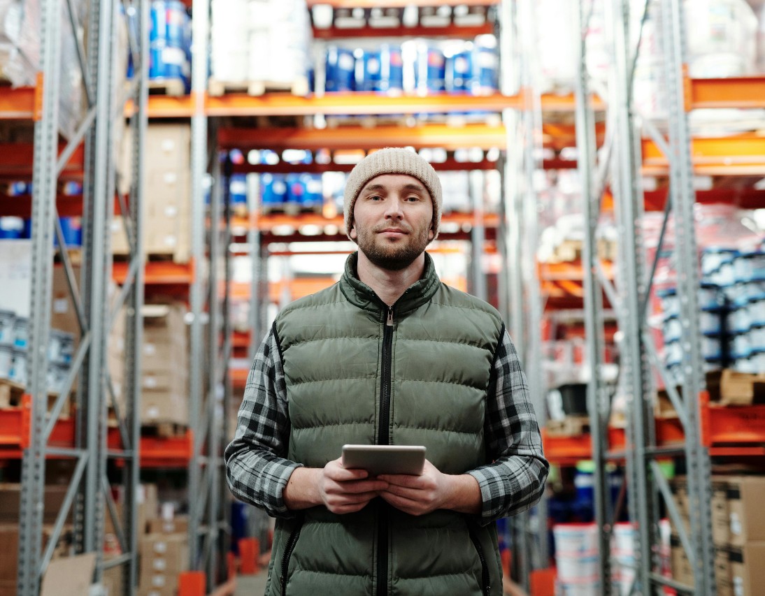 [background image] image of logistics hub (for a trucking company)