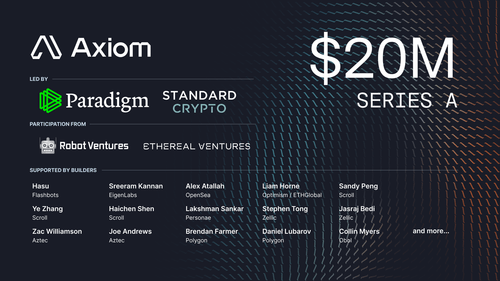 Announcing Axiom's $20 Million Series A Round