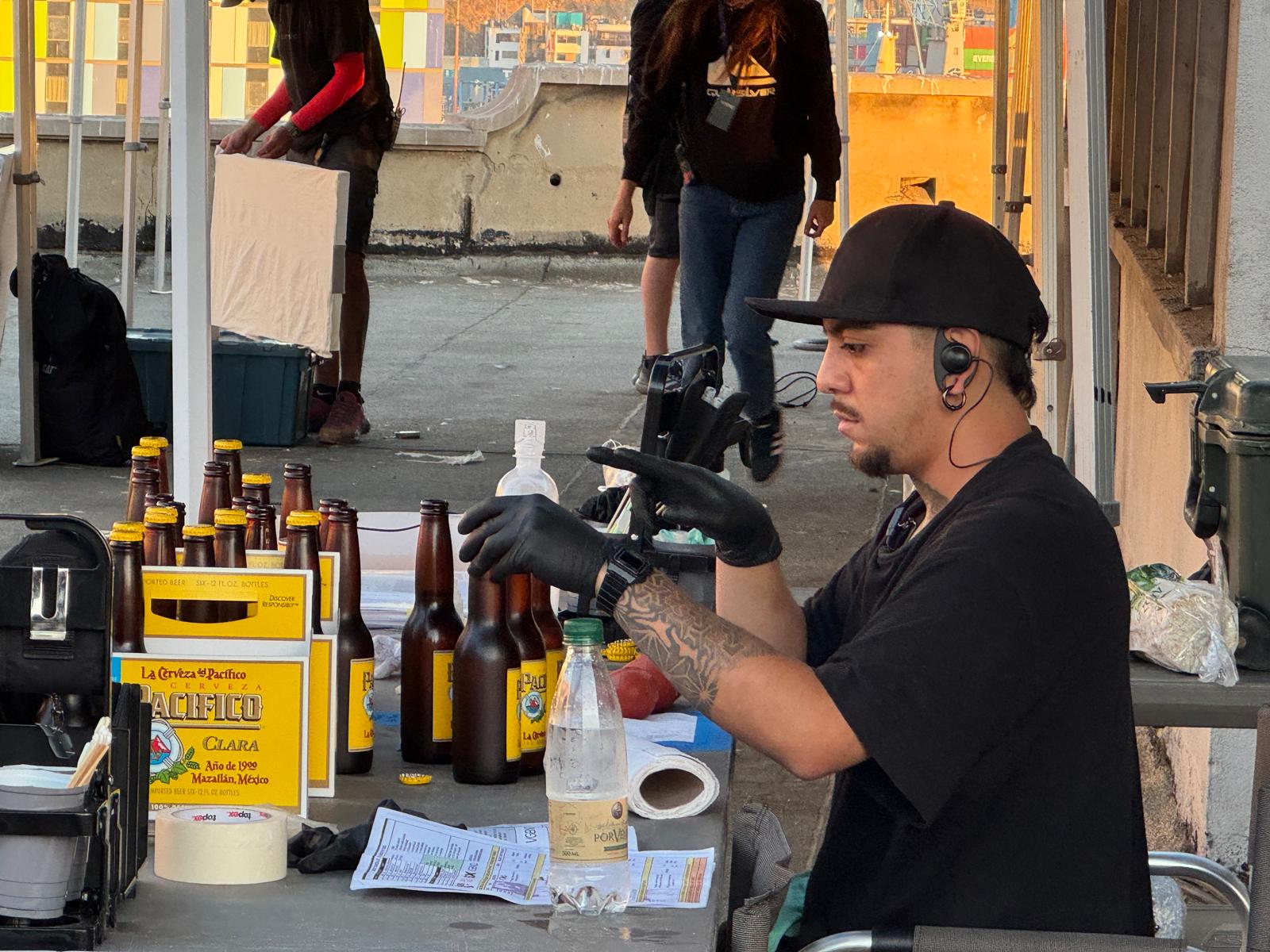 Pacifico project behind the scenes photo