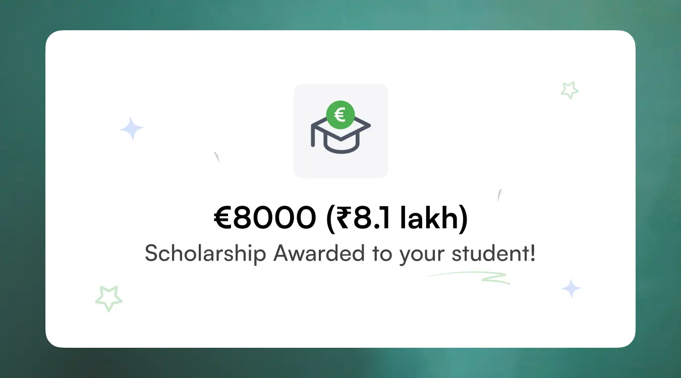DSU grant and scholarship award for partner's students in euros