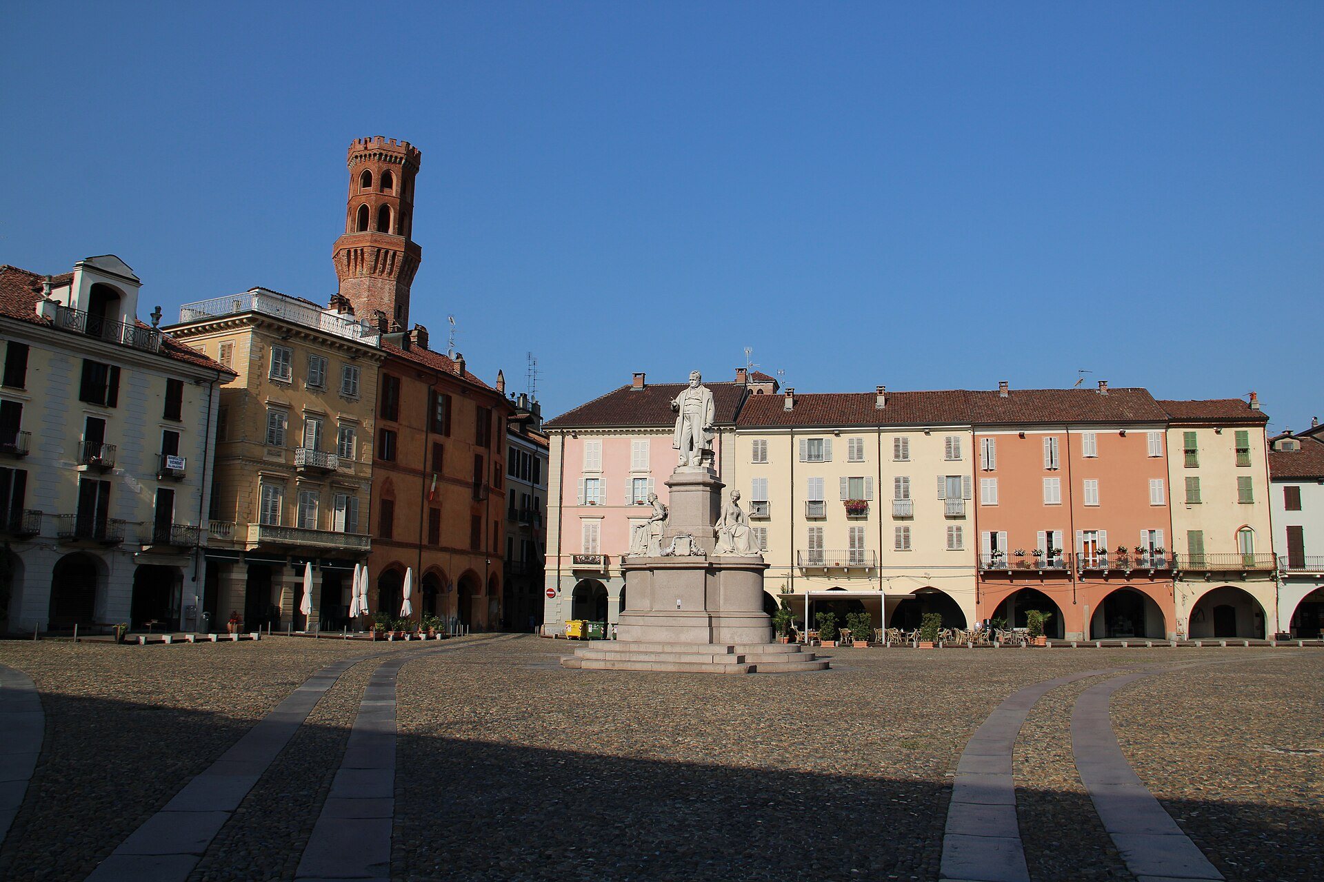 Piazza Cavour in Vercelli