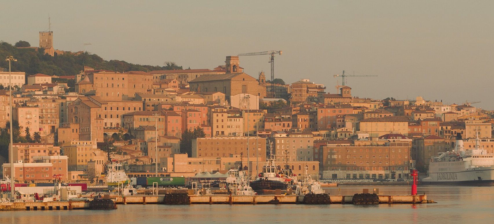 The harbour and old town of Ancona
