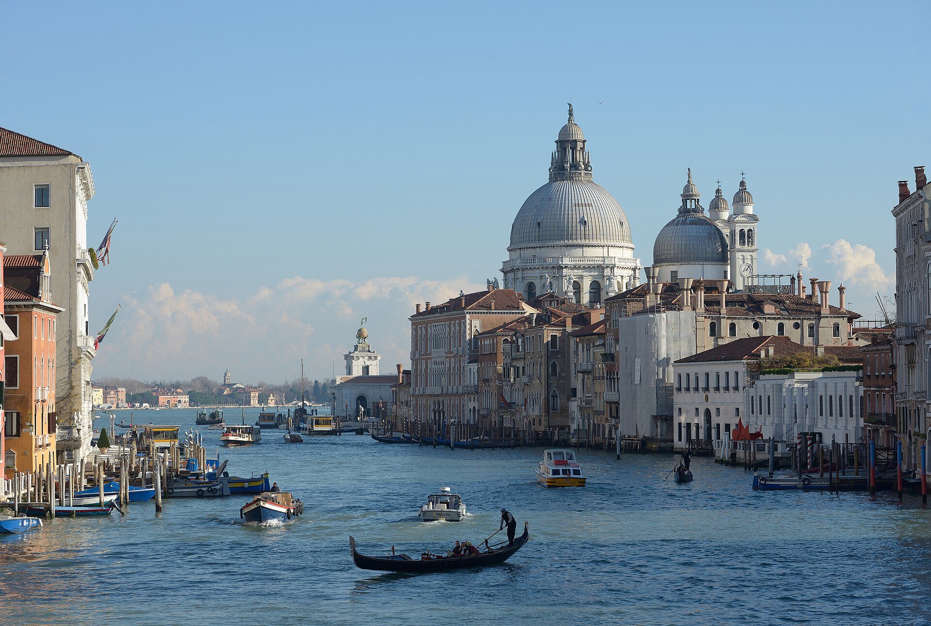 The Grand Canal and Santa Maria della Salute in Venice