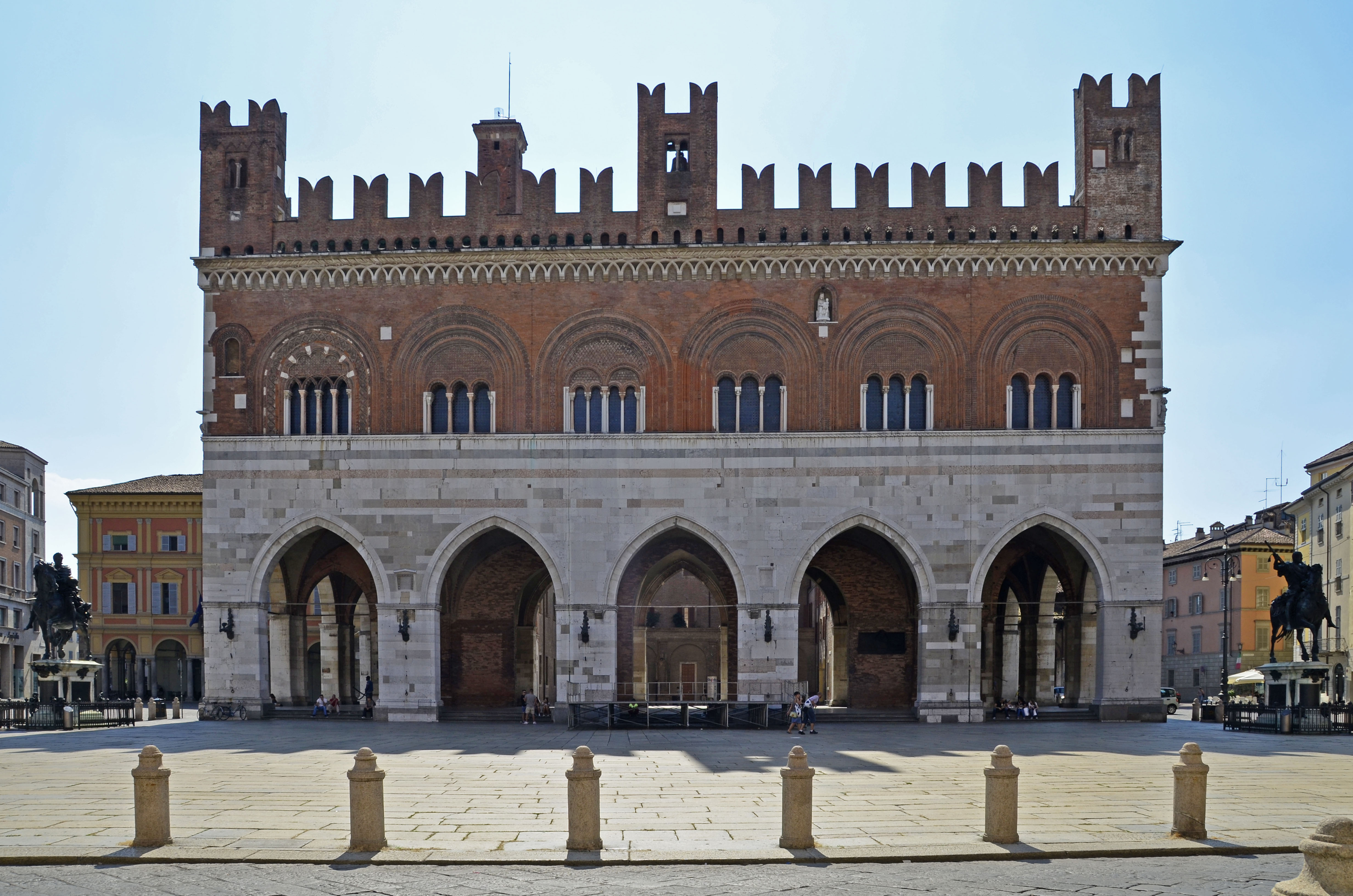 Palazzo Gotico, the medieval town hall, in Piacenza
