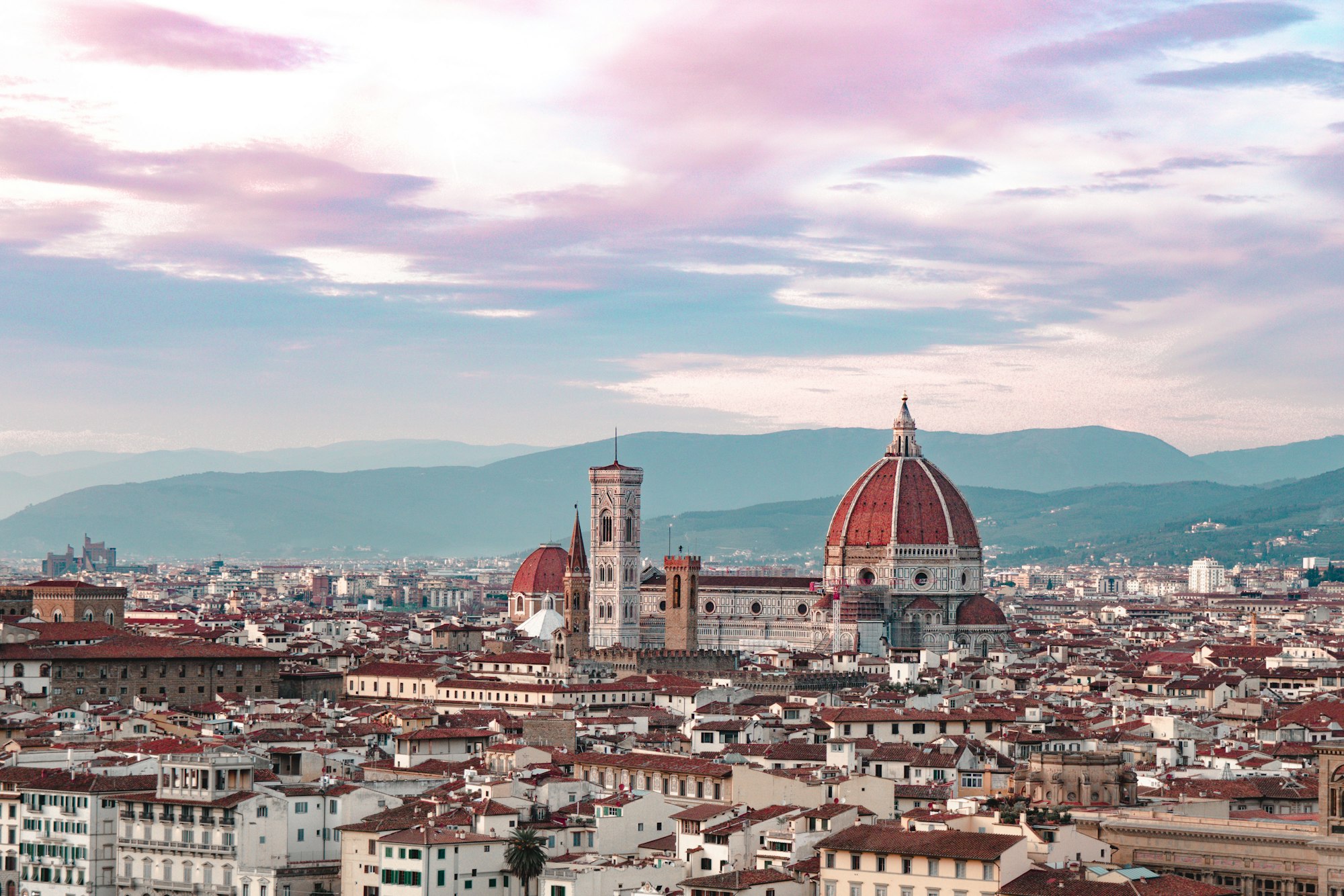 Florence skyline with the cathedral of Santa Maria del Fiore