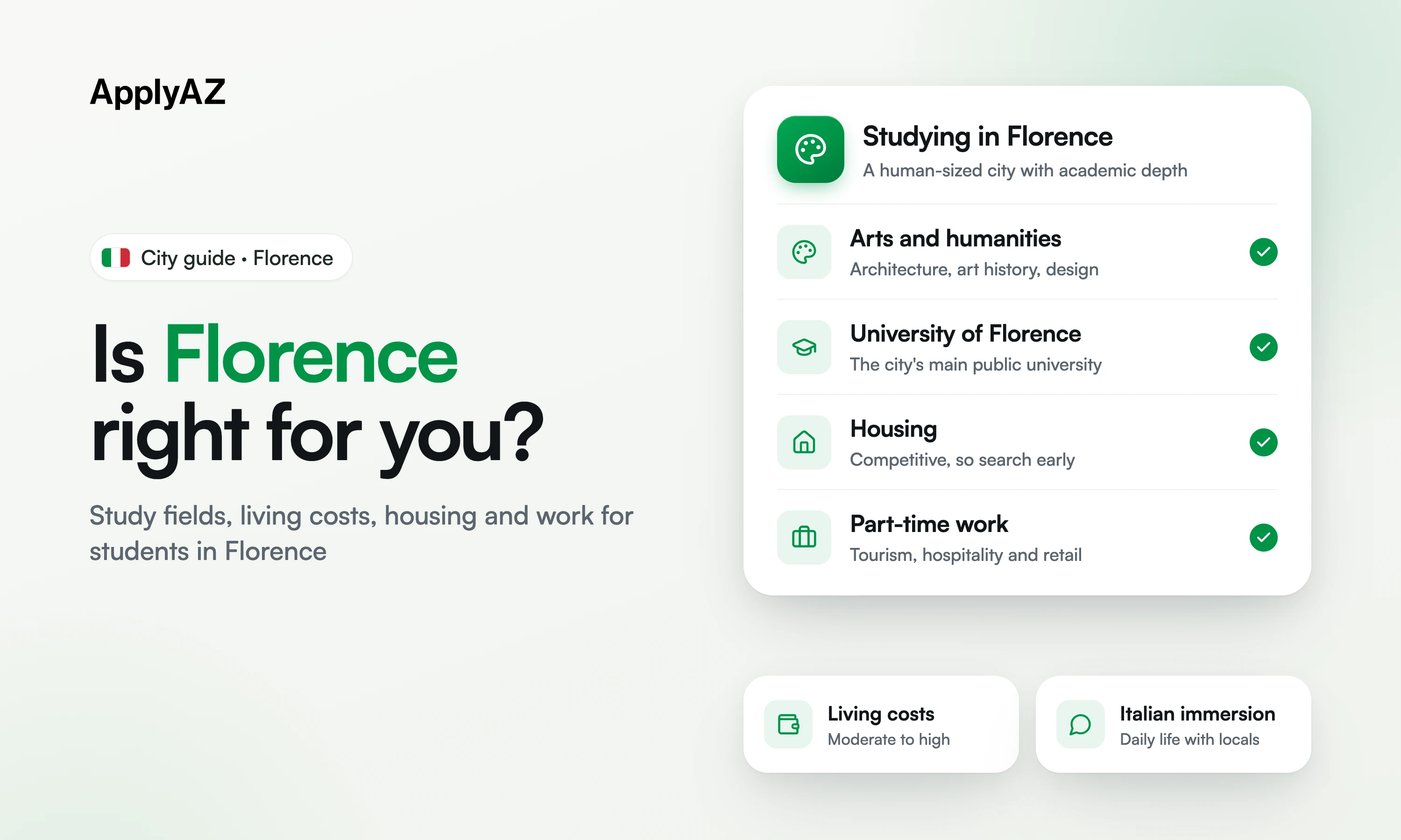 Is Florence the Right City for You?