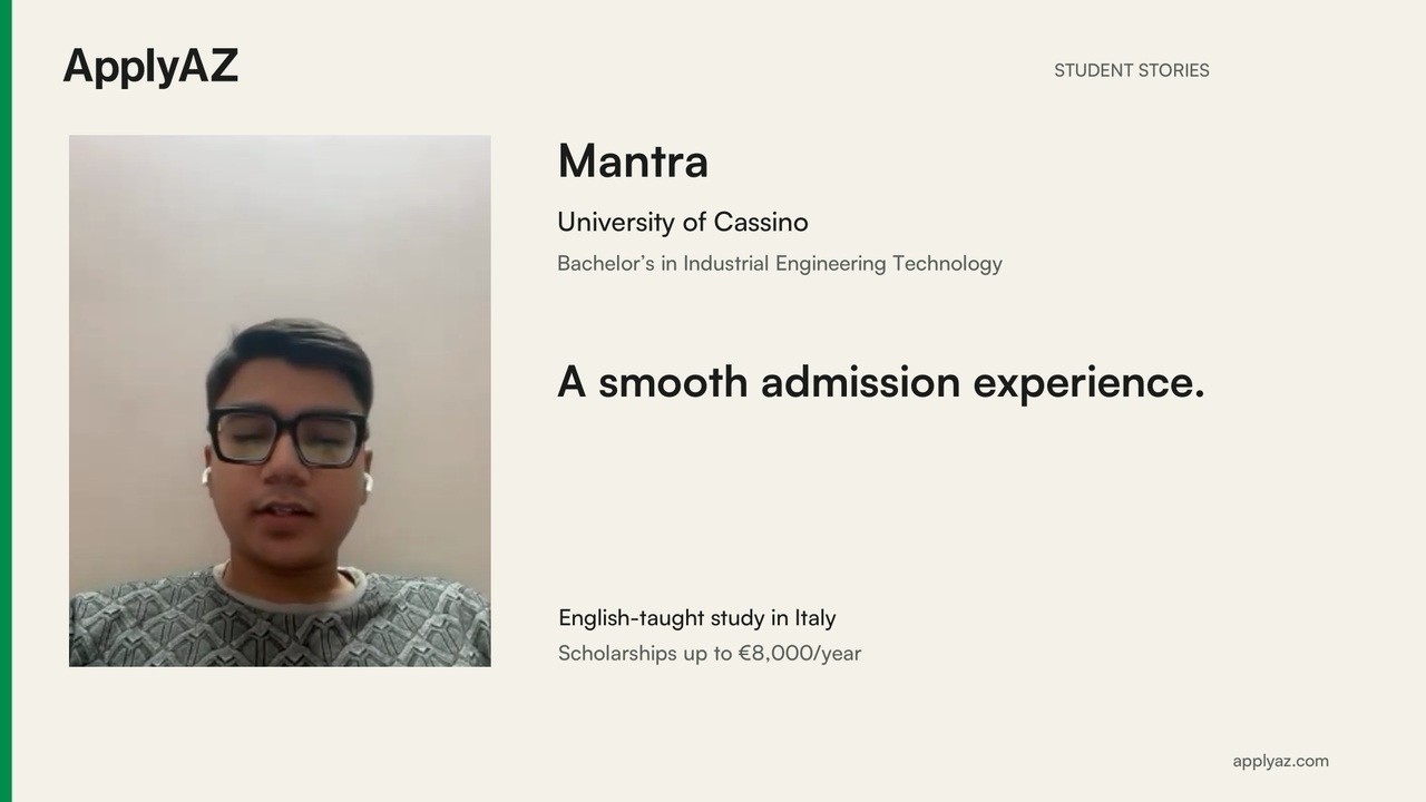 Mantra at Cassino: clear explanations and a smooth experience