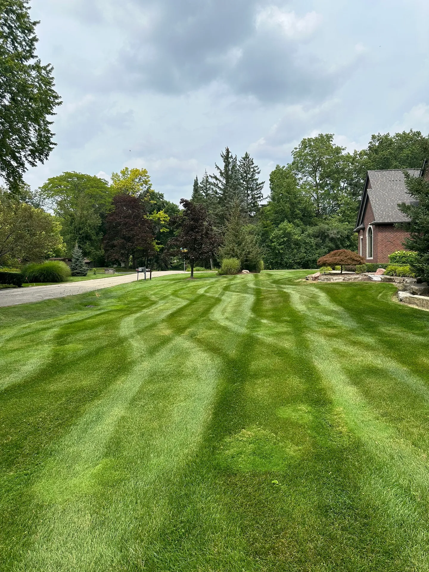 Clean mow lines on a finished lawn by JLC