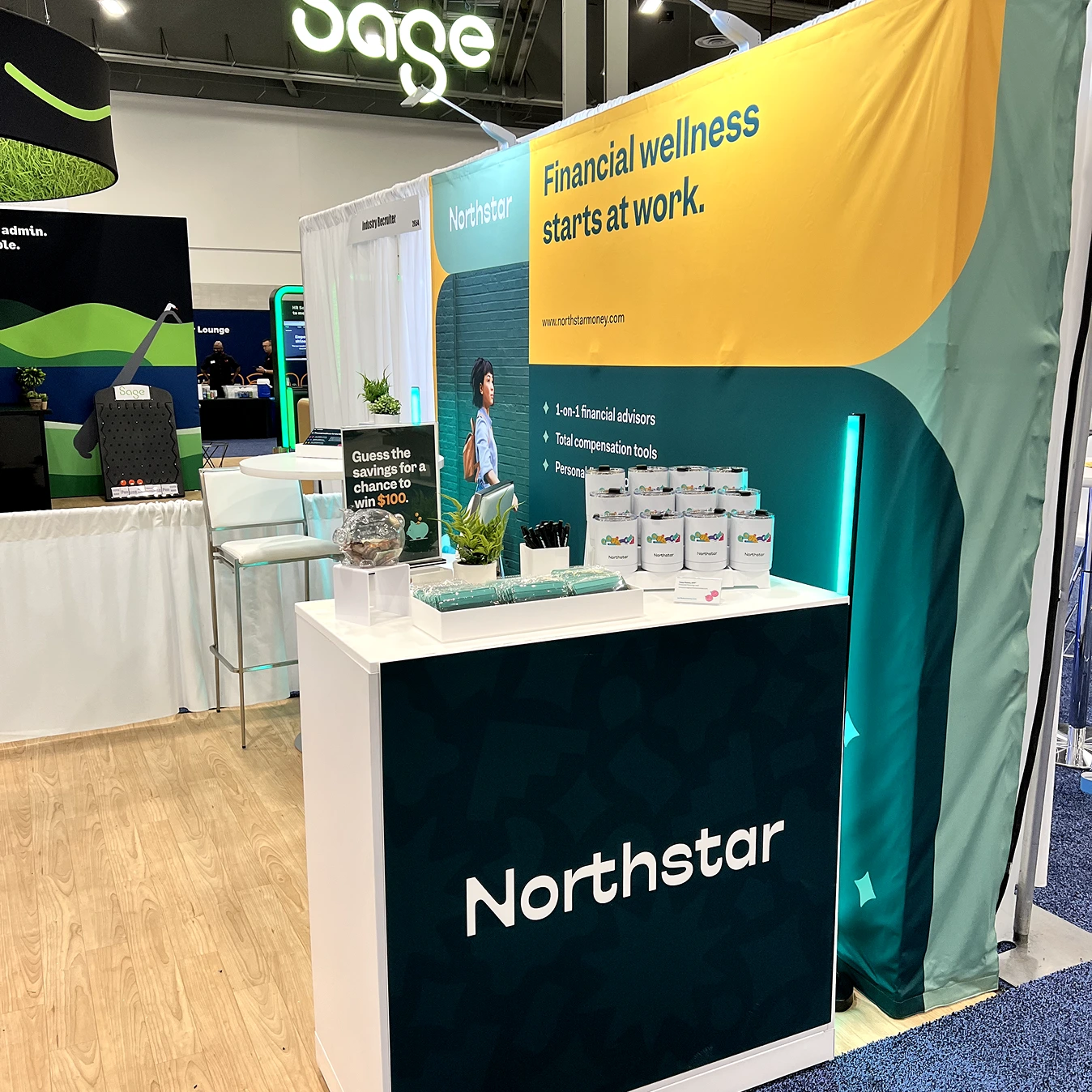 Picture of Northstar booth at 2023 SHRM event