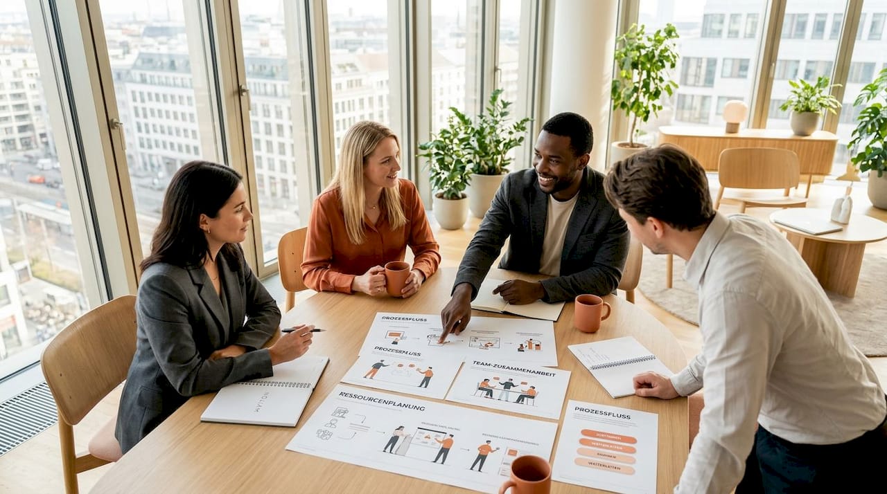 Abteilungsübergreifende Workflows: Teams koordinieren sich über Abteilungen hinweg