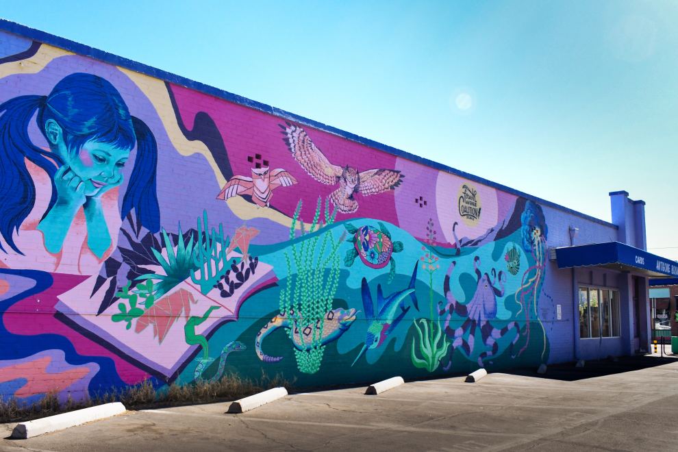 Antigone Books Jessica Gonzolas Mural Visit Tucson Mural Side