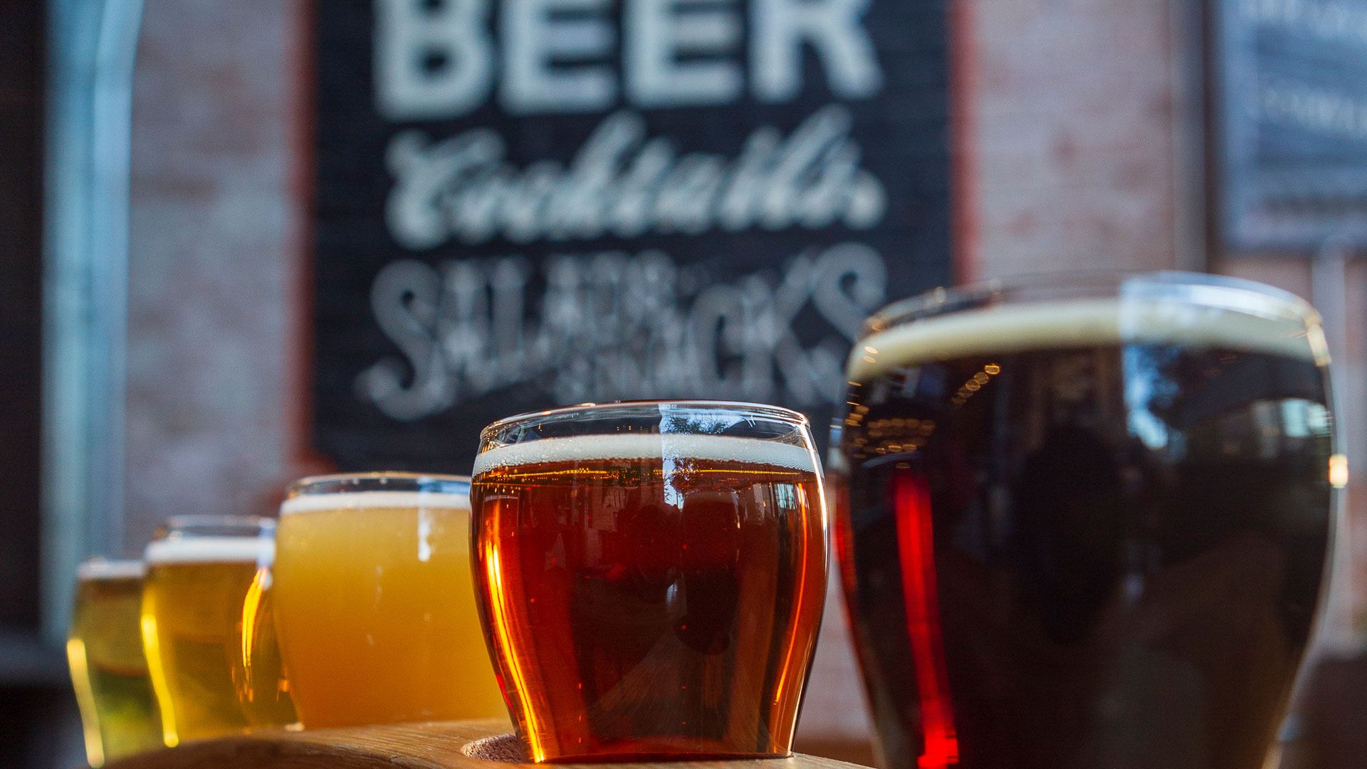 Beer Flight Close Up